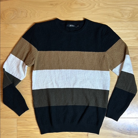 ZY New Black Brown Soft Sweater | Size Medium - Picture 1 of 5
